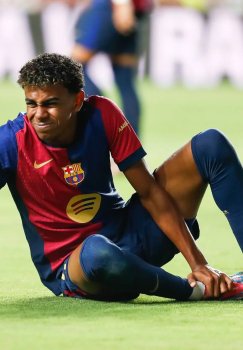 Lamin Yamal jarohat xavfi tufayli maydondan erta olindi