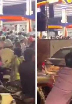 Hindistonda yoqilg'i tanqisligi sababli uzun navbatlar hosil bo'lmoqda