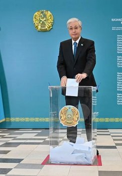 A referendum on the new Constitution was held in Kazakhstan