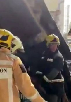 The fire at Chorsu Bazaar was quickly extinguished