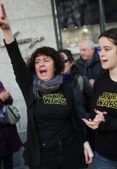 Thousands of people in Spain protested against the war in the Middle East