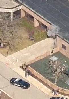 A car crash and shooting occurred at a Jewish synagogue in Michigan.