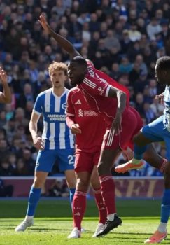 Liverpul Braytonga mag'lub bo'ldi va ikki gol yurdi