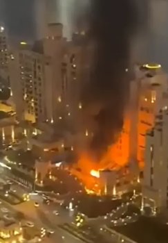 Fire in Dubai escalated tensions in the Persian Gulf