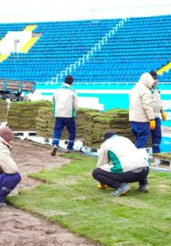 The Nasaf stadium is being adapted to international standards.