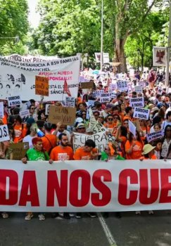 Madridda minglab aholi uy-joy narxi oshishiga qarshi namoyishga chiqdi