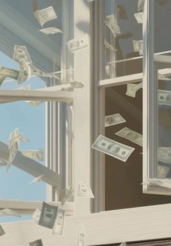 In Moscow, a girl argued with her mother and threw $88,000 out of the window