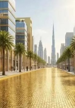 Dubayda tilla bilan qoplangan ko‘cha quriladi