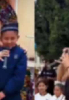 Встреча с актрисой в школе Аккурганского района вызвала бурные обсуждения