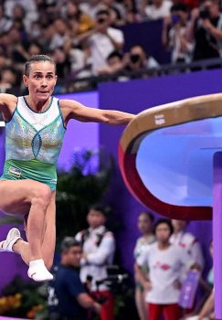 Oksana Chusovitina Took Fourth Place at the World Cup