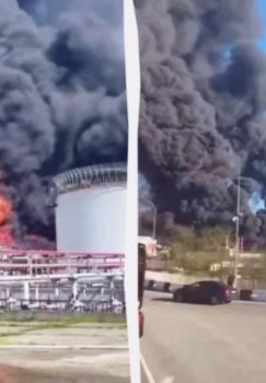 Tuapseda neftni qayta ishlash zavodi dronlar hujumiga uchradi