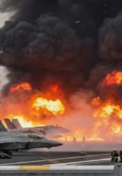 Fire broke out on the USS Gerald R Ford aircraft carrier