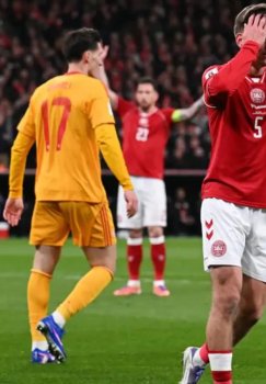 The Danish national team defeated North Macedonia