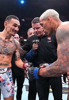 Charles Oliveira won the BMF title at UFC 326