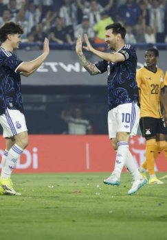 Argentina achieved a major victory over Zambia