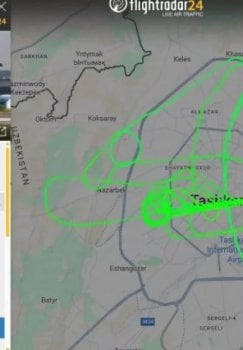 Над Ташкентом постоянно кружит моторный самолёт