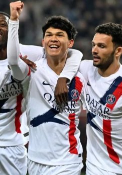 Paris Saint-Germain took first place by defeating Nice