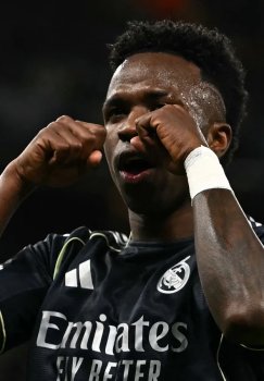 Vinisius Junior Manchester City muxlislariga yig‘lash ishorasi bilan javob berdi