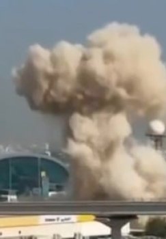 Dubay aeroporti yaqinida dron qulab, portlash eshitildi