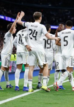 Preparation for the match between Benfica and Real