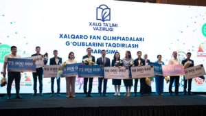Xalqaro olimpiada g‘oliblariga 1 milliard so‘m mukofot
