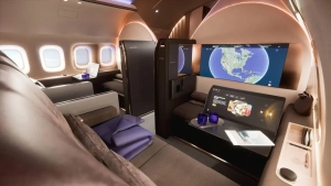 BMW va Lufthansa samolyotlar uchun hashamatli interyer yaratdi