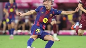 Almo scored the first goal for Barcelona and provided an assist