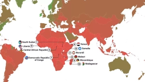 Afrikada eng kam YAIMga ega davlatlar ro‘yxati e’lon qilindi