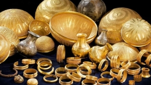 It has been confirmed that the items in the Vilena treasure are made of meteoritic iron