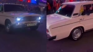 Samarqandlik erkak VAZ-2106 bilan AQShda ko‘rindi