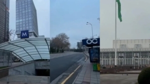 January 1: The streets of Tashkent are quiet and peaceful