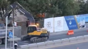 Toshkentda yer osti yo‘lagi 48 soatda qurildi