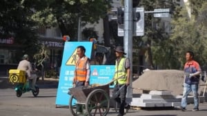 Reconstruction begins on Shota Rustaveli Street
