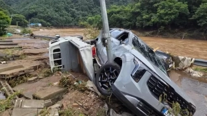 In South Korea, strong floods have claimed the lives of 14 people