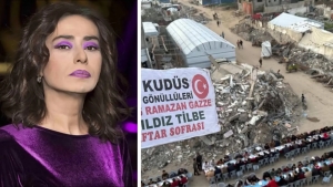 Yildiz Tilbe organized an iftar meal for those in need