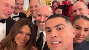 Ronaldo attended the event organized by Trump at the White House