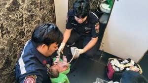 A newborn baby was found in a toilet in Thailand