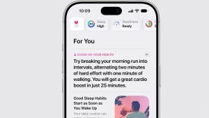Apple sun'iy intellekt asosidagi yangi salomatlik ilovasini taqdim etdi