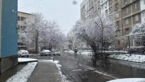 It does not snow in Uzbekistan until November, the cold intensifies