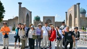 The number of tourists coming to Uzbekistan is increasing