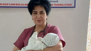 В Ташкентской области родилась девочка весом более 7 килограммов (видео)