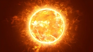 Strong flaring was observed on the Sun after a three-week pause.