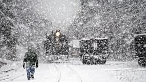 In December, the weather is warm, with rain and snow expected