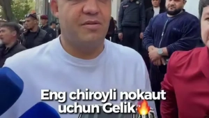 Eng chiroyli nokaut uchun bokschi Gelendvagen bilan mukofotlanadi