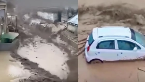 Tojikistonning Sug'd viloyatida kuchli sel ko'prik va yo'llarni vayron qildi