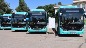 Angrenda 15 ta yangi avtobus ishga tushirildi
