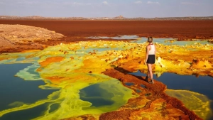 The dangerous area known as the Gate of Hell in Ethiopia