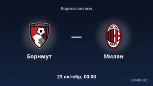 «Bornmut» evrope ligasida «Milan» bilan uchrashadi