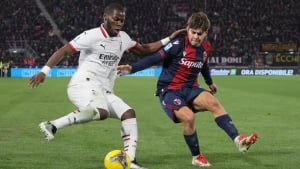 "Bologna" defeated "Milan" in its field