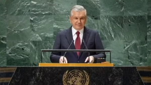 Mirziyoyev's speech emphasized Central Asia and ecology